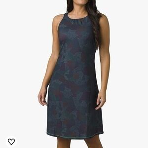 Prana Skypath Activewear Hiking Outdoor Dress Large Blue/Black